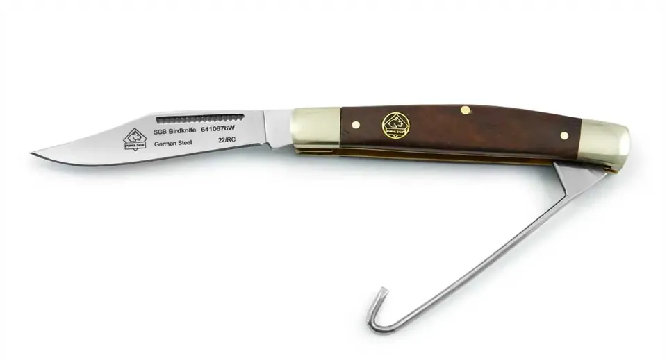 puma-sgb-bird-knife-jagdtaschenmesser-jacaranda-haken image 1