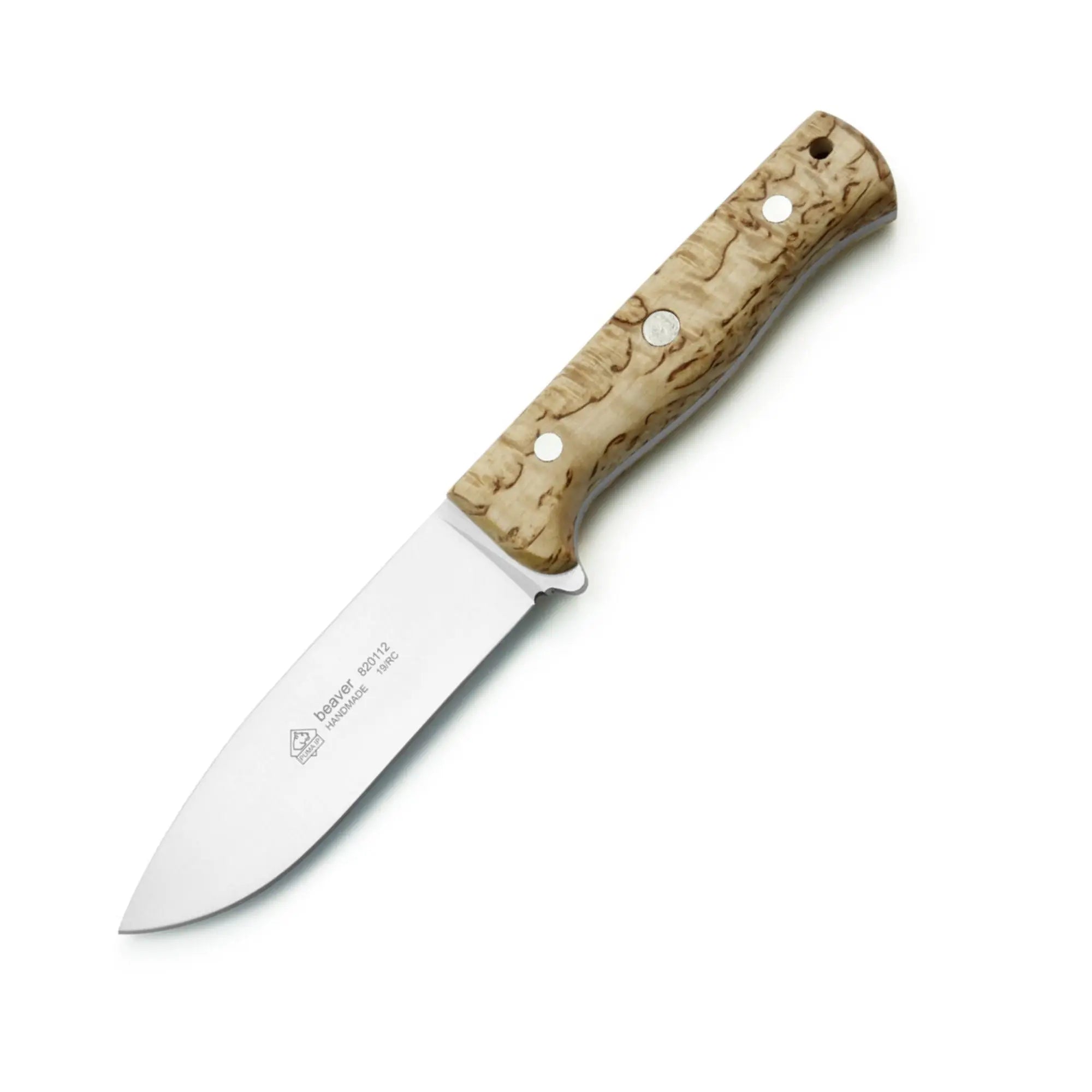 puma-ip-beaver-jagdmesser-birkenholz-mit-lederscheide image 1