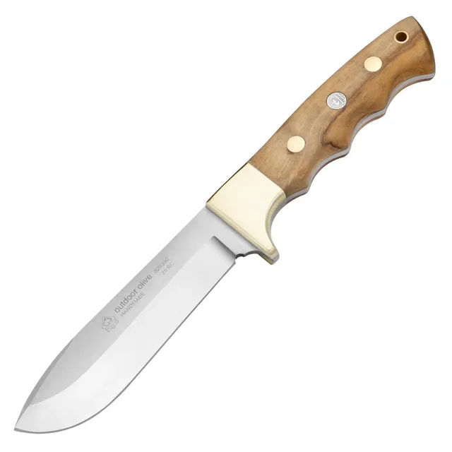 puma-ip-outdoor-olive-jagdmesser-olivenholz-mit-lederscheide image 1